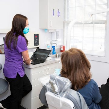 Staff Communicating with Patient